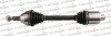<strong>OPEL піввісь прав. L=589mm 33/34 зуб Astra H 1.9CDTI/2.0 04- TRAKMOTIVE 30-0517 (фото 1)</strong>