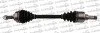 <strong>PEUGEOT Полуось лів. L=610,5mm 21/22 зуб. 206 98-12 TRAKMOTIVE 30-0583 (фото 1)</strong>