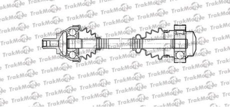 VW Полуось лів. L=484mm 36 зуб.Audi A3,Golf V,Passat,Tiguan,Touran,Skoda TRAKMOTIVE 30-1101 фото товара