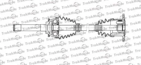 MITSUBISHI Полуось прав. L=536,5mm 28 зуб. Pajero Sport 98-,L200 96-,Pajero II 90-00 для TRAKMOTIVE 30-1107 фото товару