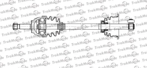 <strong>NISSAN Полуось лів. L=625,7mm, 21 зуб. KUBISTAR (X76) 1.5 dCi 05-09, RENAULT CLIO II 1.4 98-05, KANGOO 1.5 dCi 03- TRAKMOTIVE 30-1112 (фото 1)</strong>