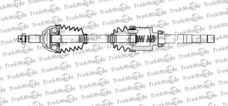 CITROEN Полуось прав L=973mm L=1019mm 28/37 зуб. Jumpy, Peugeot 508, FIAT SCUDO 2.0 D Multijet 10-16 для TRAKMOTIVE 30-1118 фото товару