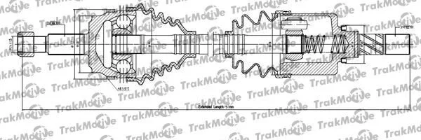 <strong>RENAULT Полуось лів. с ABS L=702mm L2=752mm 28/39 зуб. Master II,Opel Movano,Nissan Interstar 06-10 2.5dCi TRAKMOTIVE 30-1139 (фото 1)</strong>