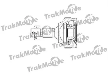 CITROEN Шрус наружный к-кт с ABS 25/34 зуб.Berlingo 1.4i/1.6HDI,Peugeot 308 07- для TRAKMOTIVE 40-0563 фото товару