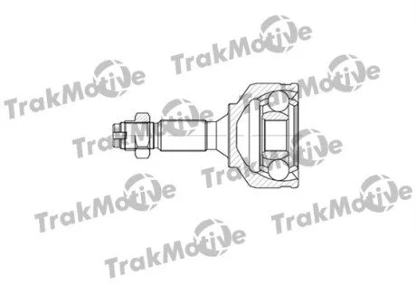CITROEN ШРКШ зовнішній к-т 22/21 зуб. C2 1.6 03-10, C3 I 1.4 16V 03-, C3 Pluriel 1.4 HDi 04-, PEUGEOT 1007 1.4 05-, 207 1.4 06-13, 208 I 1.6 12- для TRAKMOTIVE 40-0564 фото товару