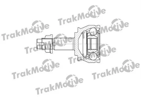 FIAT ШРКШ зовнішній к-кт 25/23 зуб.Fiorino,Punto,Opel Corsa D/E 03- для TRAKMOTIVE 40-0575 фото товару