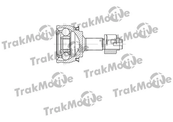<strong>FIAT ШРКШ зовнішній 22/27 зуб. Punto 1,2 03-, Grande Punto 1,2 05-, OPEL Corsa 1,0-1,2 06- TRAKMOTIVE 40-0616 (фото 1)</strong>