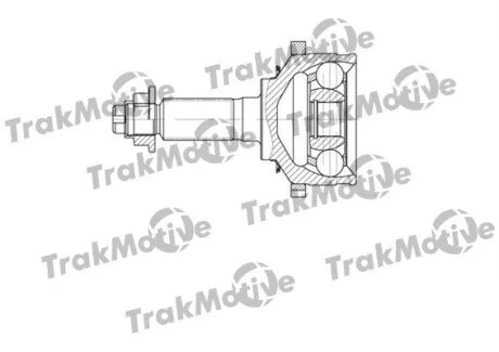 KIA Шрус наружный к-кт с ABS 28/26 зуб.Carnival 2.5/2.9CRDI 9 для TRAKMOTIVE 40-0686 фото товару