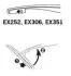 <strong>Щітка склоочисника каркасна задня 250mm (10'') ExactFit Rear TRICO Trico EX252 (фото 3)</strong>