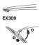 <strong>Щітка склоочисника каркасна задня 300mm (12") ExactFit Rear TRICO Trico EX309 (фото 2)</strong>