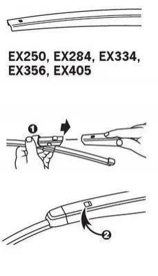 <strong>Щітка склоочисника каркасна задня 330mm (13'') ExactFit Rear TRICO Trico EX334 (фото 1)</strong>