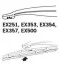 <strong>Щітка склоочисника каркасна задня 350mm (14'') ExactFit Rear TRICO Trico EX353 (фото 3)</strong>