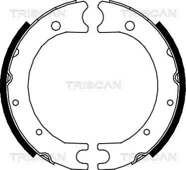 <strong>Комплект гальмівних колодок, Стоянкове гальмо TRISCAN 810013036 (фото 1)</strong>