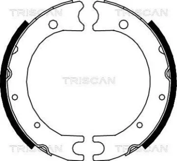 Комплект гальмівних колодок, Стоянкове гальмо для Toyota, Lexus TRISCAN 810013036 фото товару