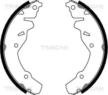 Комплект гальмівних колодок для Jeep, Chrysler TRISCAN 810080002 фото товару