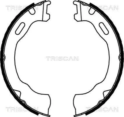 <strong>Комплект гальмівних колодок, Стоянкове гальмо TRISCAN 810080007 (фото 1)</strong>