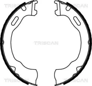 Комплект гальмівних колодок, Стоянкове гальмо для TRISCAN 810080007 фото товару