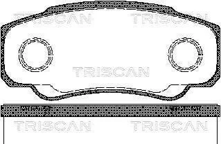 <strong>Колодки гальмівні задні TRISCAN 811010533 (фото 1)</strong>