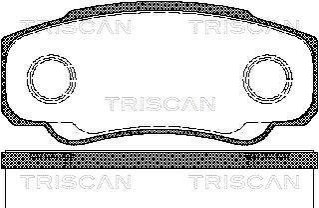 Колодки гальмівні задні TRISCAN 811010533