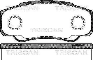 Колодки гальмівні задні для TRISCAN 811010533 фото товару
