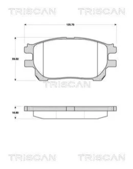 Колодки гальмівні передні для Opel TRISCAN 811013073 фото товару