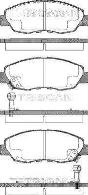 <strong>Колодки гальмівні передні TRISCAN 811040972 (фото 1)</strong>