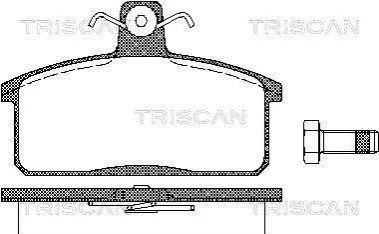 <strong>Колодки гальмівні задні TRISCAN 811069013 (фото 1)</strong>