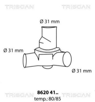 Термостат TRISCAN 86204180 фото товара