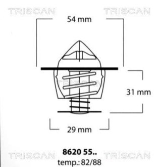 Термостат TRISCAN 86205582 фото товара