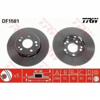 Тормозной диск TRW DF1581