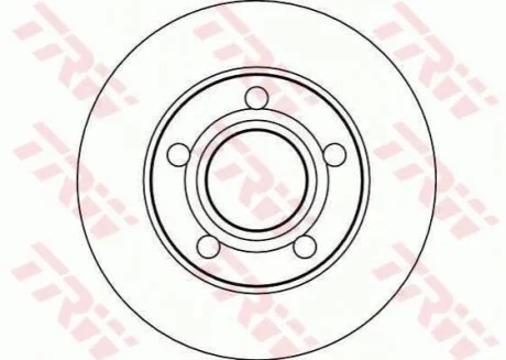 Гальмівний диск для Volkswagen, Audi TRW DF4026 фото товару