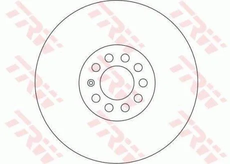 Гальмівний диск для Volkswagen, Skoda, Seat, Audi TRW DF4064 фото товару