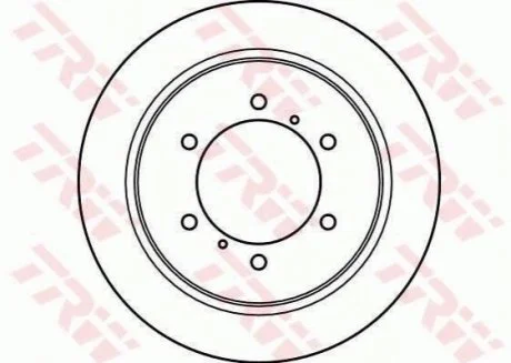 Гальмівний диск для Mitsubishi TRW DF4075 фото товару