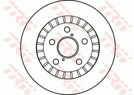 Гальмівний диск для Toyota TRW DF4093 фото товара