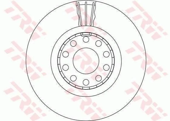 <strong>Диск гальмівний TRW DF4125S (фото 1)</strong>