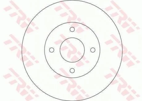Диск гальмівний для Nissan TRW DF4169 фото товару