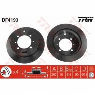 Тормозной диск для TRW DF4193 фото товара