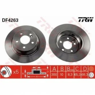 Гальмівний диск для Mercedes TRW DF4263 фото товару