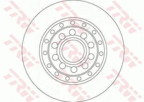 Гальмівний диск для Volkswagen, Audi, Bentley TRW DF4269 фото товару