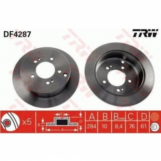 Гальмівний диск TRW DF4287 (фото 1)
