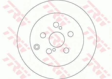 Гальмівний диск для Toyota TRW DF4417 фото товару