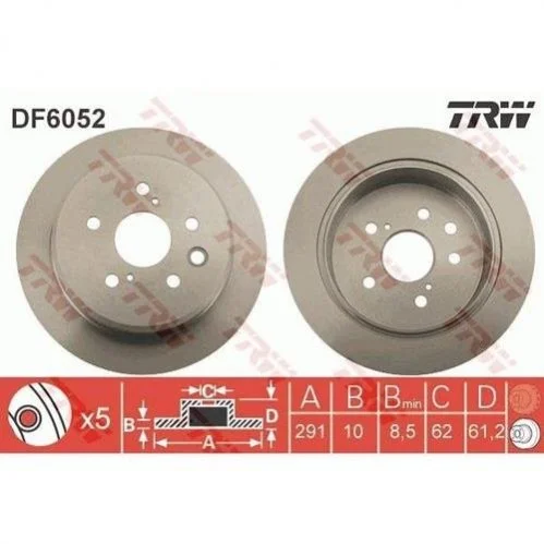<strong>Тормозной диск TRW DF6052 (фото 1)</strong>