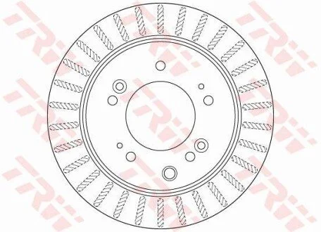 Гальмівний диск для KIA TRW DF6191S фото товару