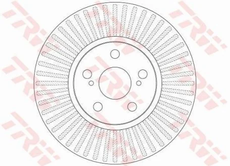Диск гальмівний для Subaru, Toyota TRW DF6234 фото товару