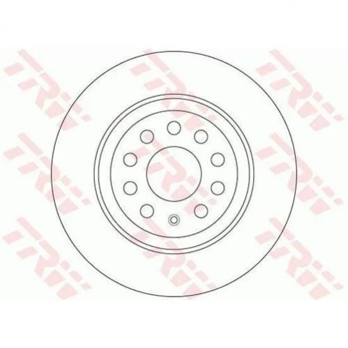 <strong>Гальмівний диск зад.Passat/Tiguan/Golf/Sharan/Touran/Kodiaq/Superb 15- TRW DF6504 (фото 1)</strong>