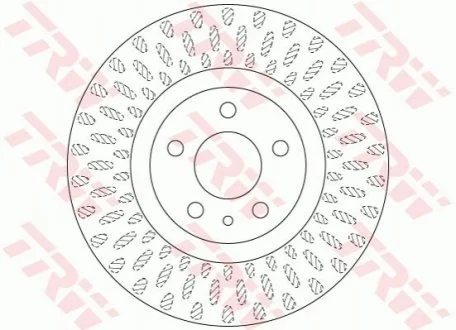 Гальмівний диск перед. FIAT 500L (12-14) для TRW DF6522 фото товару
