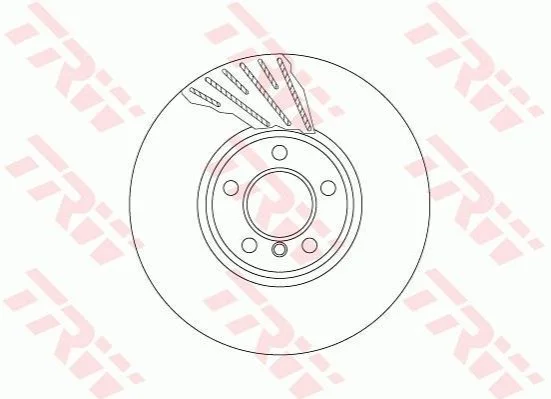 <strong>Гальмівний диск TRW DF6612S (фото 1)</strong>