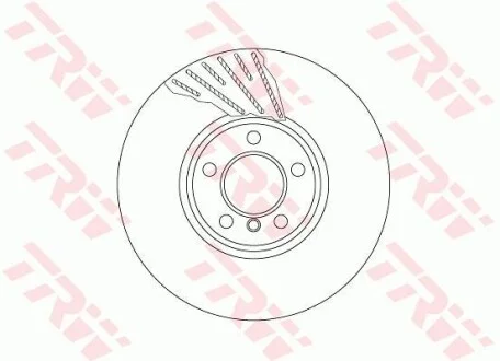 Гальмівний диск для BMW TRW DF6612S фото товару