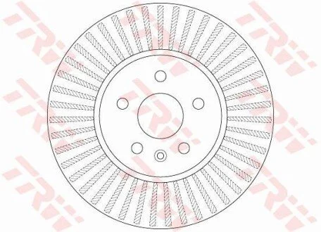 Гальмівний диск для Chevrolet, Opel, Vauxhall TRW DF6629 фото товара
