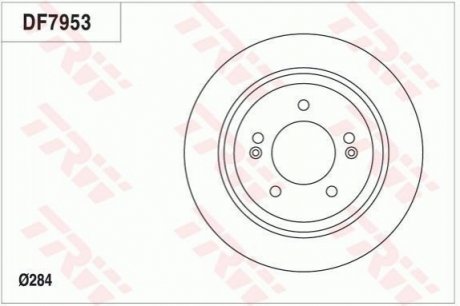 Гальмівний диск TRW DF7953 (фото 1)